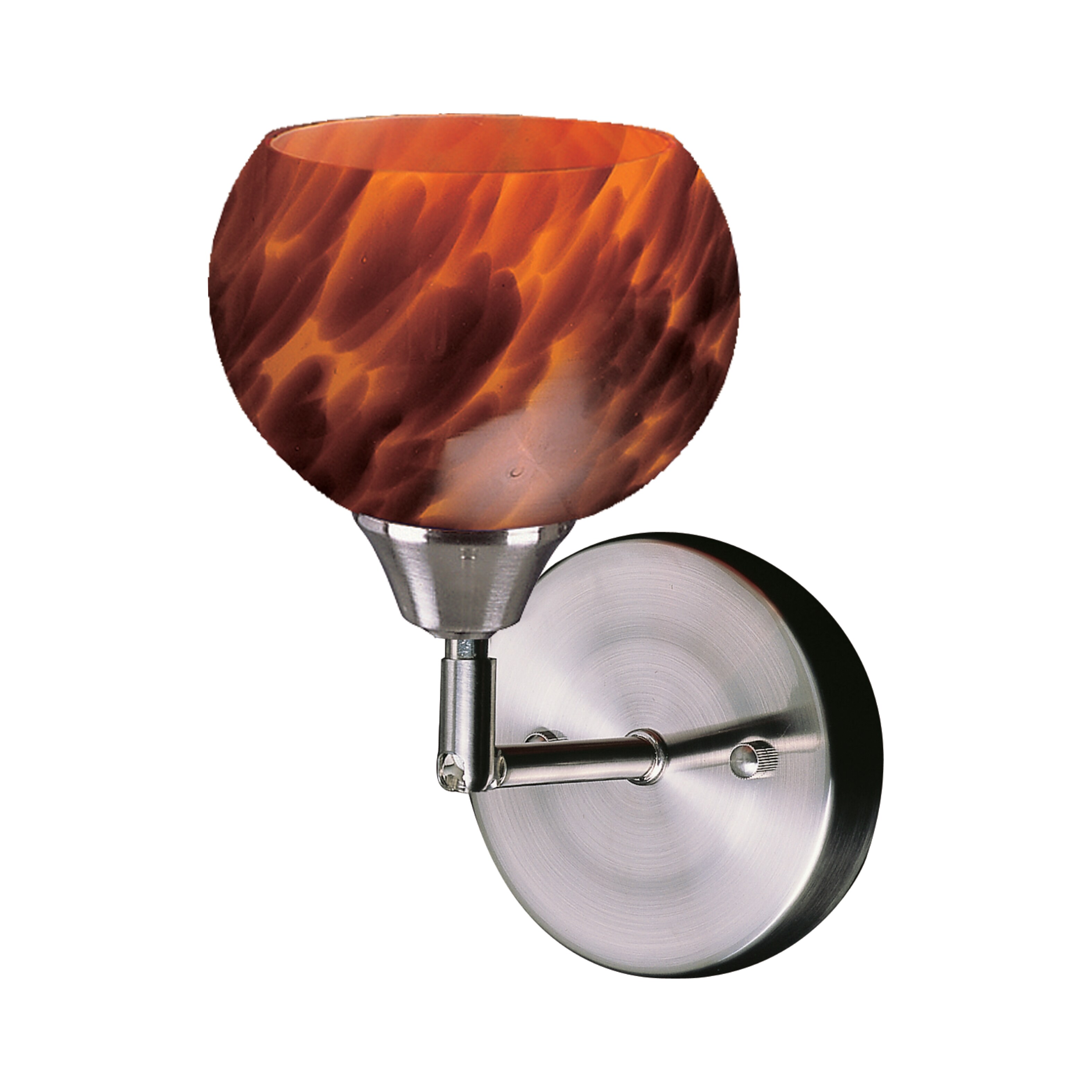 Elk Lighting Mela Collection Espresso Glass Wall Sconce