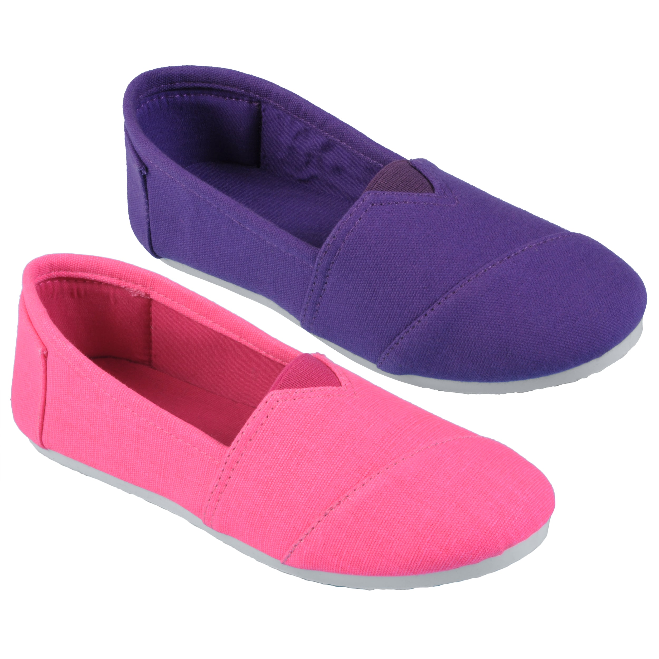 Journee Collection Kid's 'Timmy' Round Toe Linen Flats