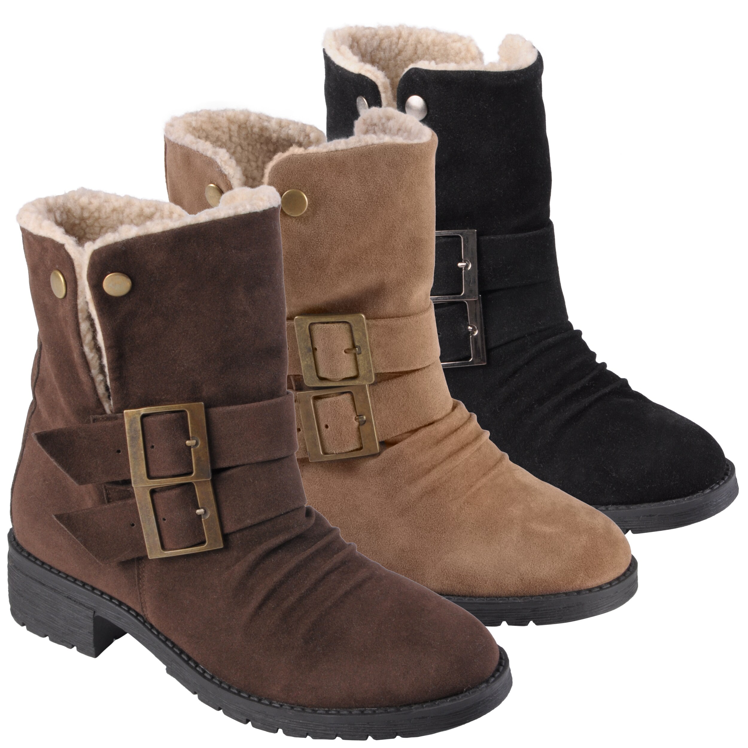 Hailey Jeans Co. Women's 'Muscle' Round Toe Buckle Detail Bootie