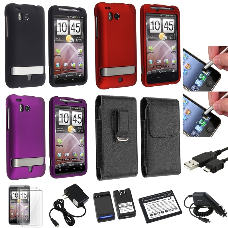 Case/ Charger/ Protector/ Battery/ USB Cable for HTC Thunderbolt 4G