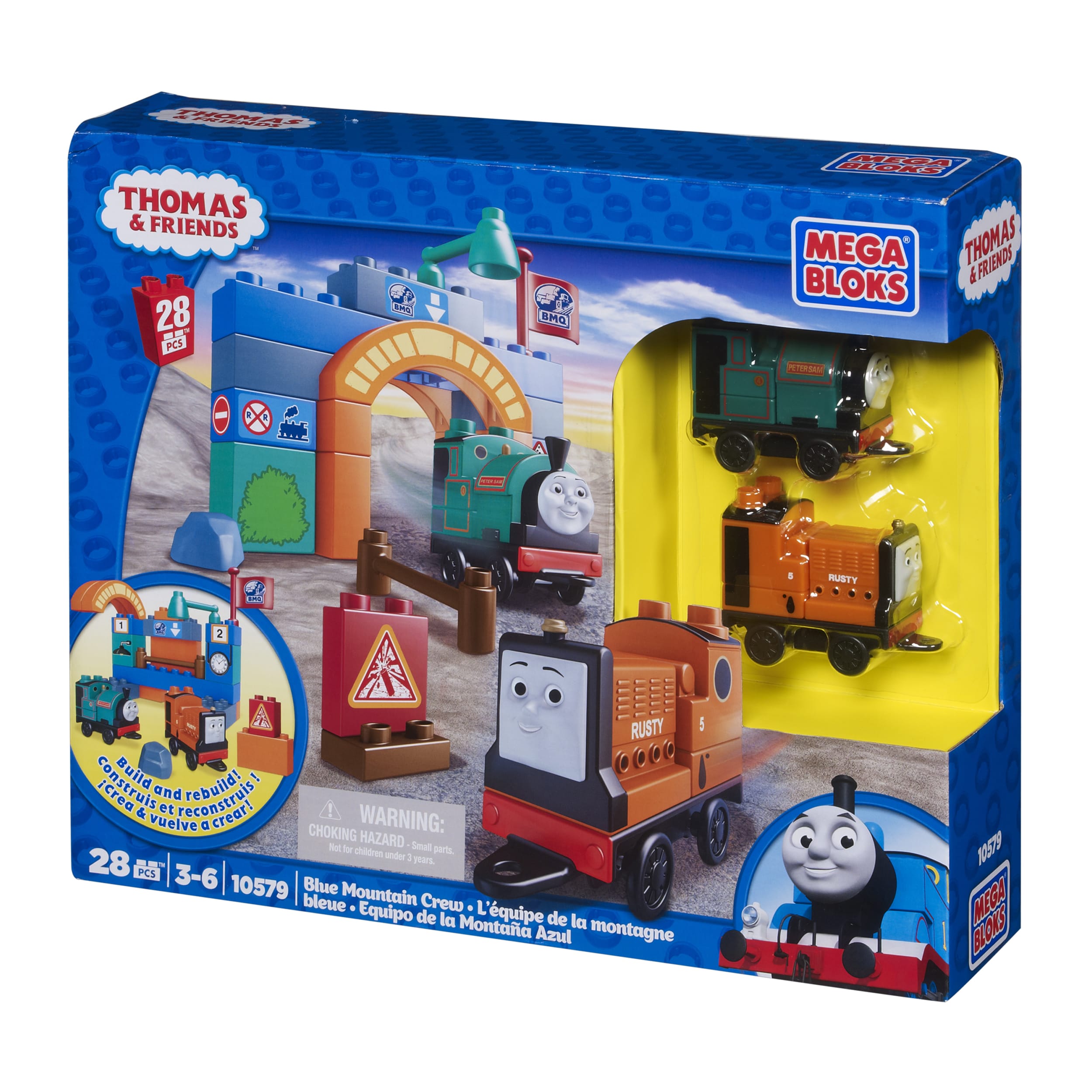 Mega Bloks Thomas and Friends Blue Mountain Crew Playset