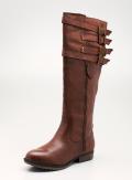 Steve Madden Sm Flat Hs Bootwith Buckle Detail