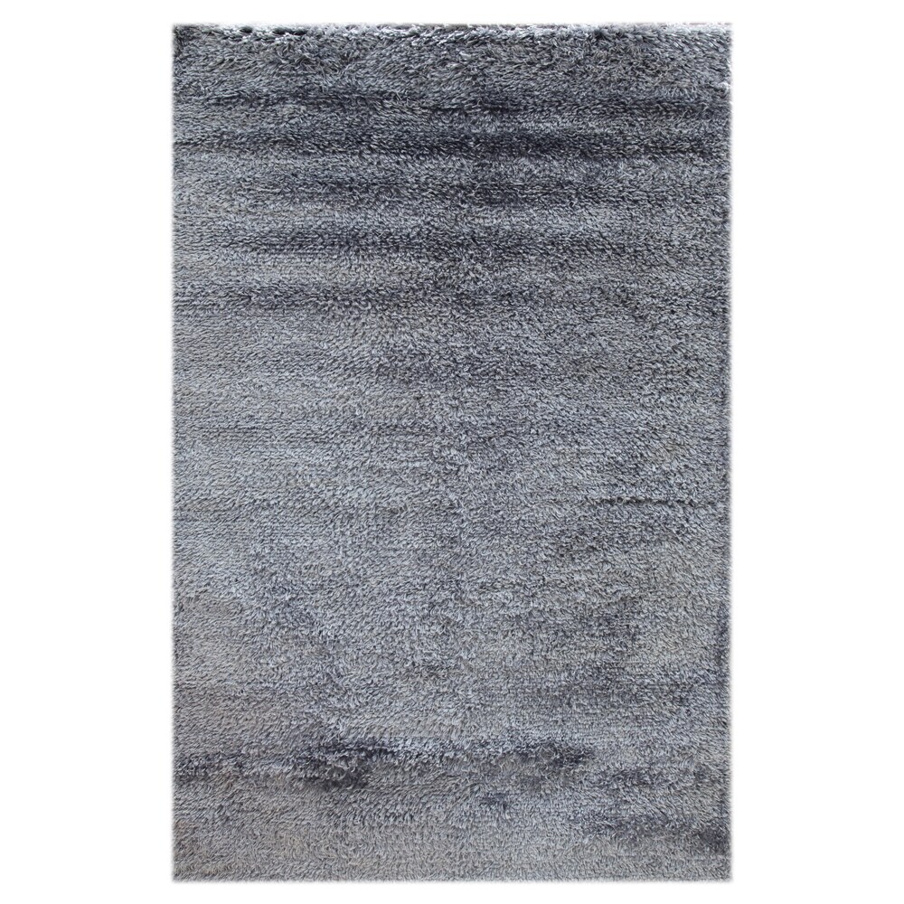 Hand-woven Solid Bluebell Rug (5' x 8')