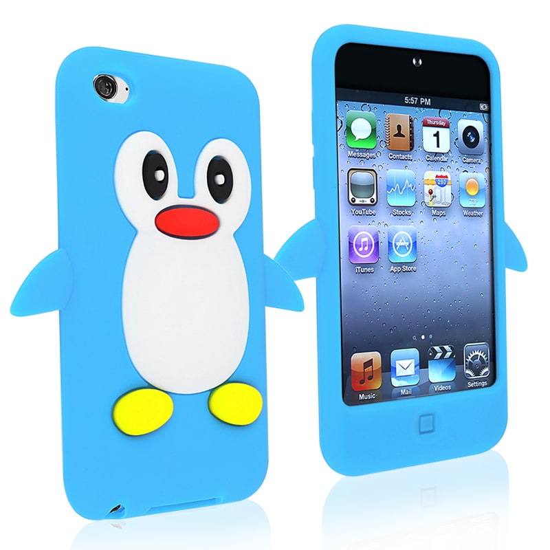 BasAcc Blue Silicone Skin Case for Apple iPod Touch Generation 4