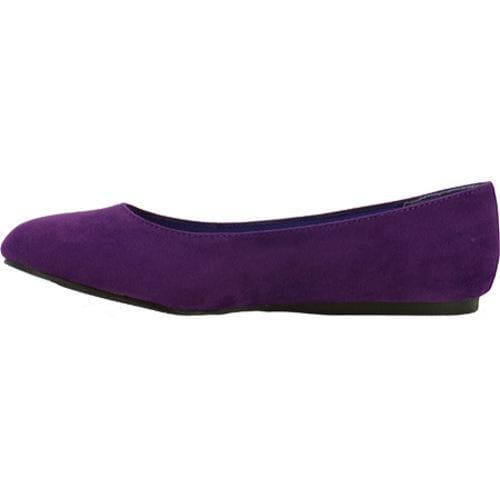 Women's Annie Capri Purple Velvet Suede