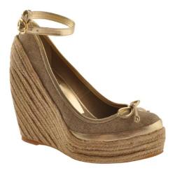 Women's BCBG Max Azria Sevilla Gold Metallic Canvas