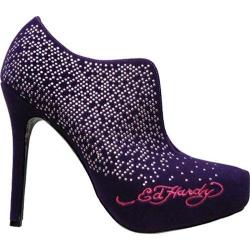 Women's Ed Hardy NYE Heel Purple Velvet
