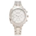 Monument Women's Crystal-detail Silvertone Bracelet Watch