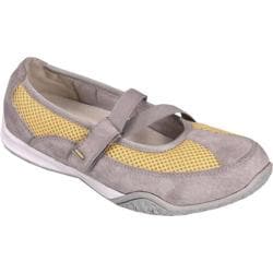 Women's Propet Zigzag Velvet Gray/Pale Yellow