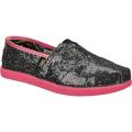 Girls' Skechers BOBS World Gunmetal/Neon Pink