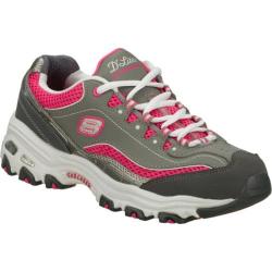 Women's Skechers D'Lites Double Diamond Gray/Pink