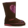 Girls' Skechers Twinkle Toes Keepsakes Flash N Fancy Brown/Pink