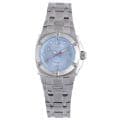 Diadora Women's Light Blue Dial Stainless Steel Date Watch