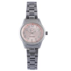Chronotech Women's Peach Dial Stainless Steel Quartz Watch