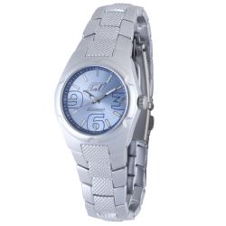 Chronotech Women's Aluminum Light Blue Dial Quartz Watch