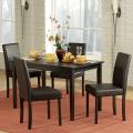 Elgin Rich Espresso Upholstered Casual 5-piece Dining Set