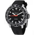 Alpina Men's 'Adventure' Black Dial Black Rubber Strap Automatic Watch