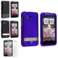Clear/ Blue/ Black Cases/ LCD Protector Set for HTC ThunderBolt 4G