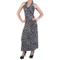 Journee Collection Juniors Polk-a-dot Print Halter Top Maxi Dress
