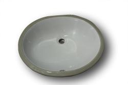 17x14 Glazed Bottom White Ceramic Sink