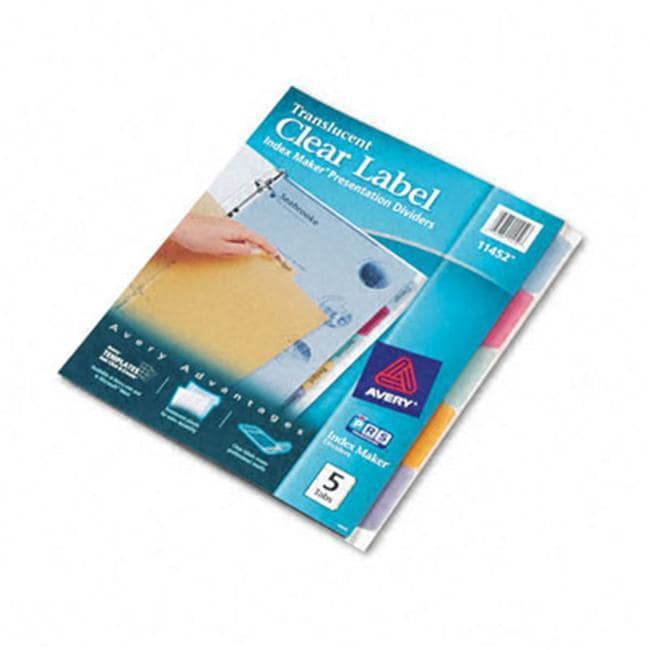 Avery Index Maker Clear Label Dividers