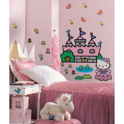 RoomMates Hello Kitty Princess Castle Giant Wall Decal