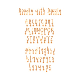 Sizzix Sizzlits Doodle with Dazzle Alphabet Dies (Set of 9)