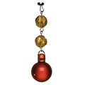 Amber Glass Chandelier Lighting Accents (Set of 8)