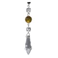Clear/ Gold Glass Chandelier Lighting Accents (Set of 8)