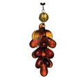 Amber Glass Grapes Dangling Lighting Accents (Set of 8)