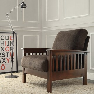 Buy Cheap TRIBECCA HOME Mission Dark Brown Champion Fabric Chair