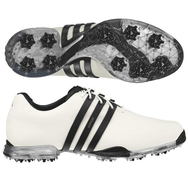 Adidas Men's Adipure White/ Black Golf Shoes