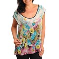 Stanzino Women's Plus Floral Print Top