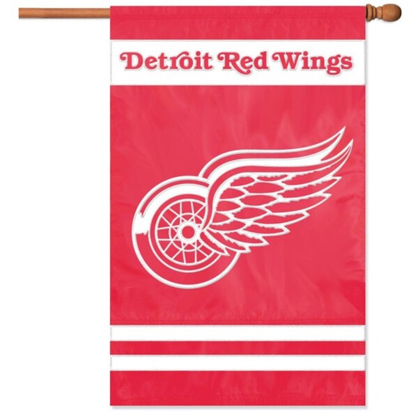 Red Wings Applique Banner Flag