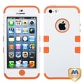 BasAcc Ivory White/ Orange Impact TUFF Hybrid Case for Apple iPhone 5