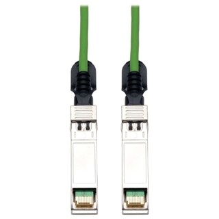 Tripp Lite SFP+ 10Gbase-CU Passive Twinax Copper Cable, Green, 3M (10