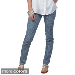 Hailey Jeans Co. Juniors Printed Stretch Skinny Pants-Image