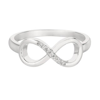 infinity diamond ring