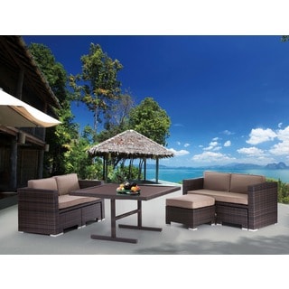 Low Price Deep Water Brown Loveseat Dining Set