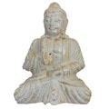 Hand-Carved Gold Wash Budha Statue (Indonesia)