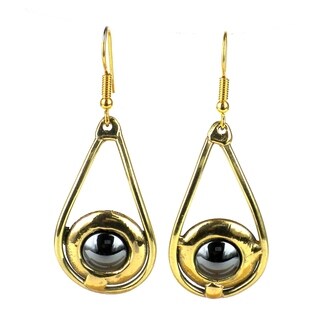 Handcrafted Shine On Hematite Earrings (South Africa)