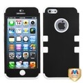 BasAcc Black/ White TUFF Hybrid Case for Apple iPhone 5