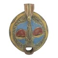 Handcrafted Sese Wood 'Faithful Love' African Mask (Ghana)