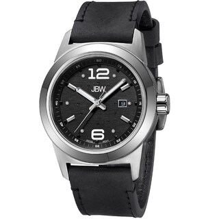 JBW Men's 'Magneto' Black Dial Stainless Steel Watch