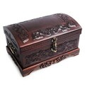 Mohena Wood and Leather 'Colonial Legacy' Jewelry Box (Peru)