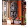 Handcrafted Teakwood 'Protect My Farm' Africa Mask (Ghana)