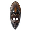 Handcrafted Sese Wood 'Mena' African Mask (Ghana)