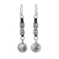 Handcrafted Silver Dangle 'Hill Tribe Stories' Earrings (Thailand)