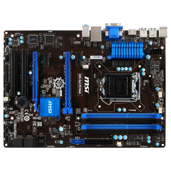 MSI B85-G41 PC Mate Desktop Motherboard - Intel B85 Express Chipset -