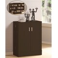 Baxton Studio Jesson Dark Brown Modern Media Cabinet